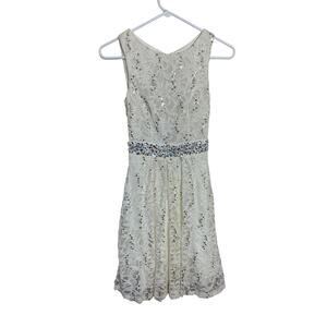 B Darlin | Dresses | B Darlin Gold And White Dress | Poshmark